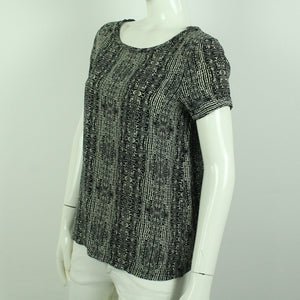 Second Hand DAY BIRGER ET MIKKELSEN Seidenbluse Gr. 38 schwarz grau (*)