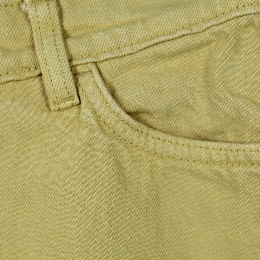 Second Hand MONKI Jeansrock Gr. 38 ocker uni Minirock Rock (*)