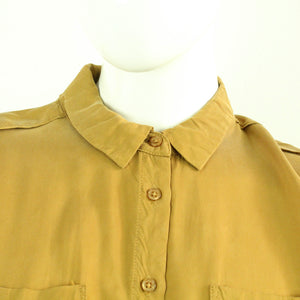 Second Hand SISSY-BOY Bluse Gr. M braun uni (*)