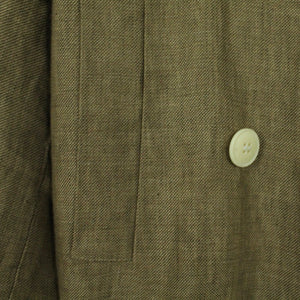 Second Hand ZARA Leinenmantel Gr. M beige Leinen Mantel (*)