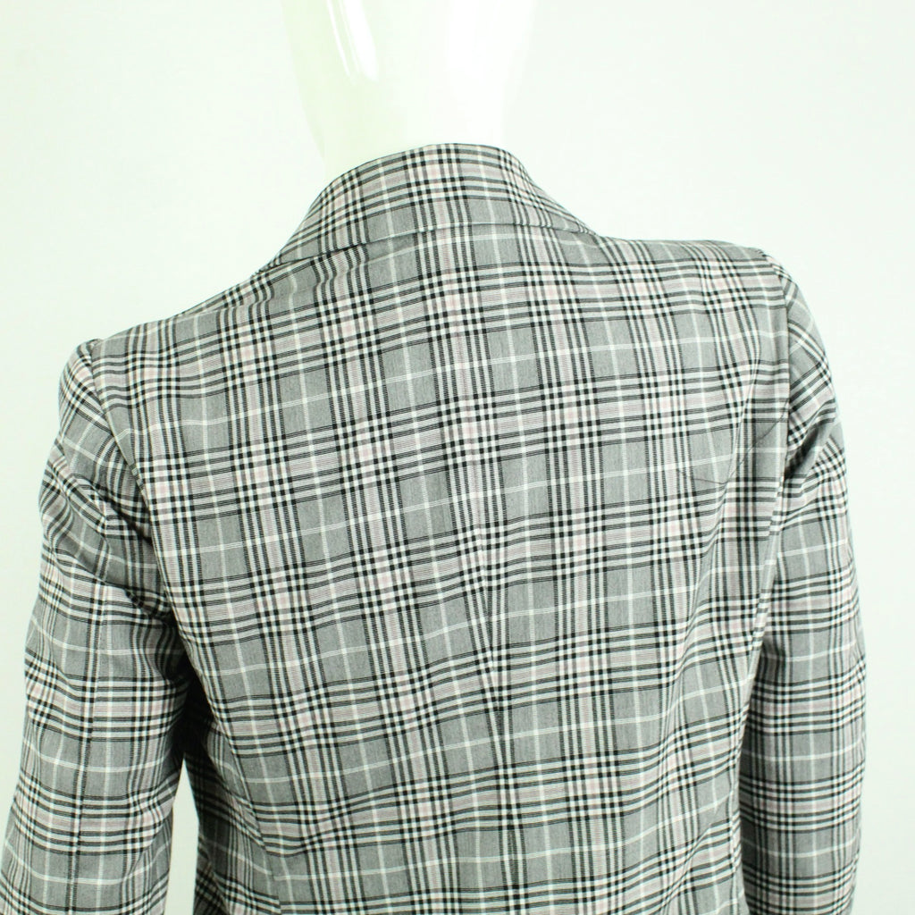 Second Hand I BLUES Blazer Gr. S grau rosa kariert Longblazer (*)