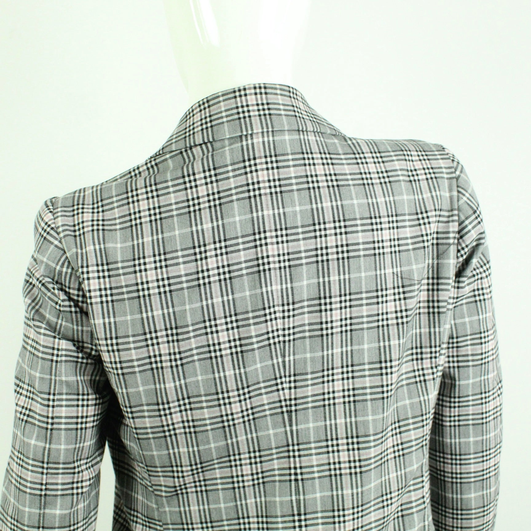 Second Hand I BLUES Blazer Gr. S grau rosa kariert Longblazer (*)