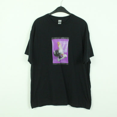 Vintage APACHE 207 T-Shirt / Bandshirt Gr. XL schwarz mit Print und Backprint 2SAD2DISCO (*)