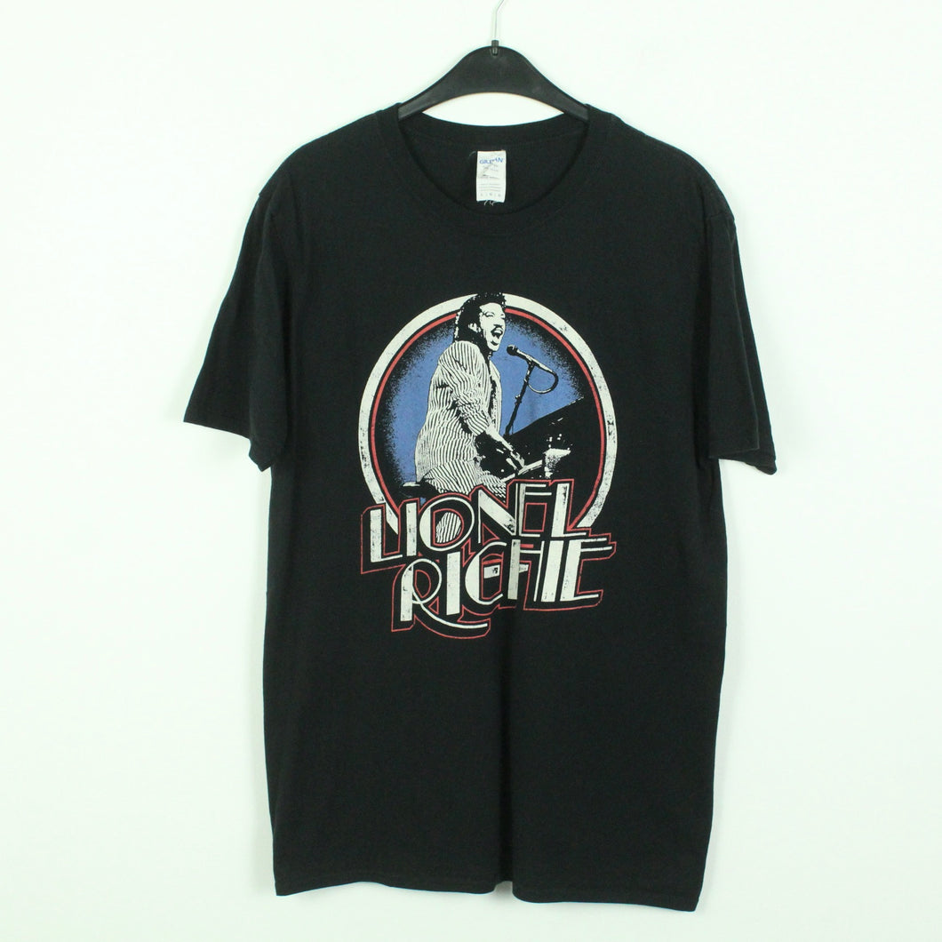 Vintage LIONEL RICHIE T-Shirt / Bandshirt Gr. L schwarz mit Print (*)