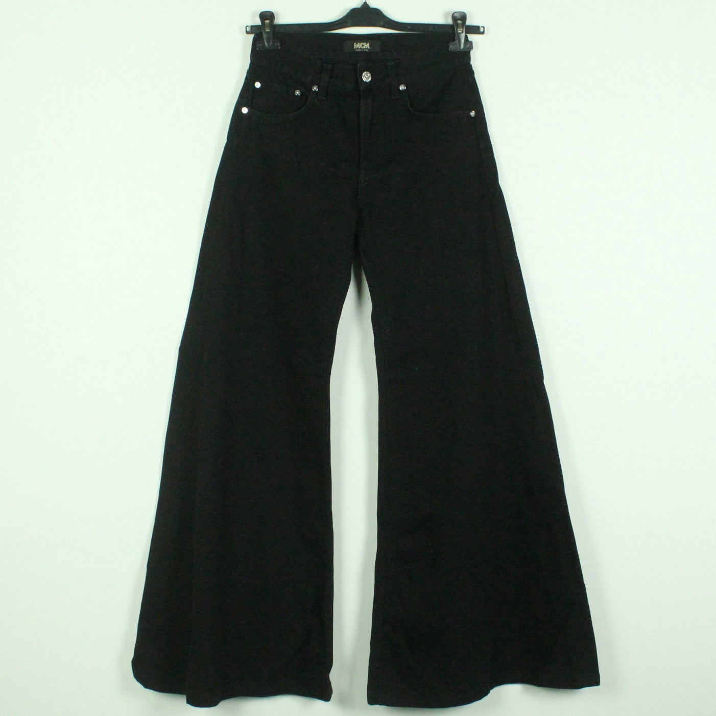 Second Hand MCM Jeans Schlaghaose Gr. 38 uni weites Bein (*)