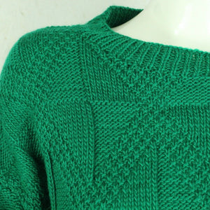 Vintage Pullover Female Gr. L grün uni Strick
