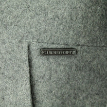 Laden Sie das Bild in den Galerie-Viewer, Second Hand SUPERDRY Mantel mit Wolle Gr M grau Übergangsmantel (*)