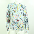 Second Hand STINE GOYA Bluse Gr. S blau floral gemustert  (*)