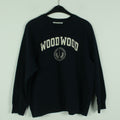 Second Hand WOOD WOOD Sweatshirt Gr. M blau mit Print (*)