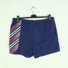 Laden Sie das Bild in den Galerie-Viewer, Vintage ADIDAS Sportshorts Gr. L blau lila mit Logo Stickerei Shorts