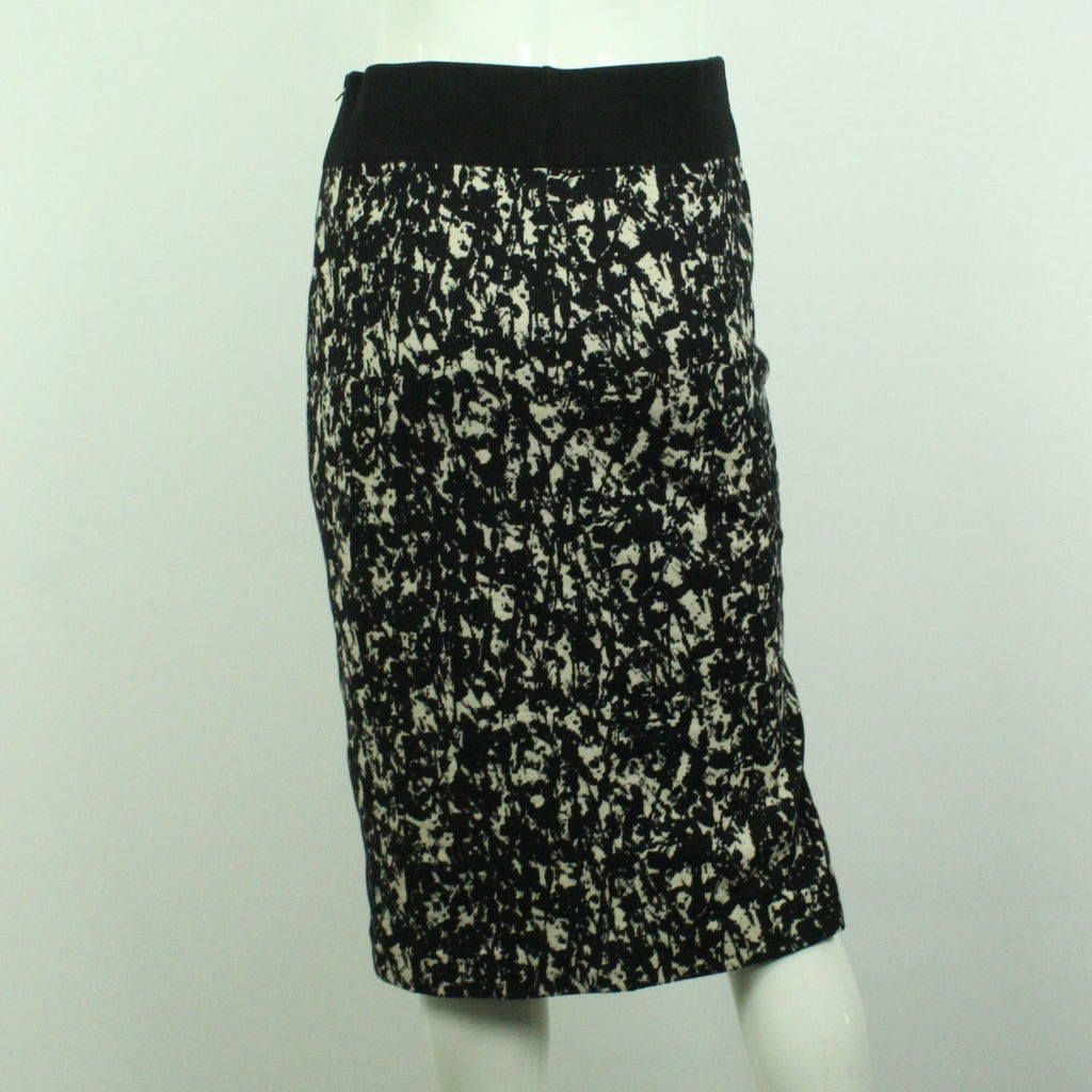 Second Hand HUGO BOSS Rock Gr. S schwarz creme Stretchrock (*)