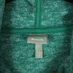 Second Hand BENCH Fleecejacke Gr. S grün meliert Jacke (*)