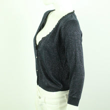 Laden Sie das Bild in den Galerie-Viewer, Second Hand DAY BIRGER ET MIKKELSEN Strickjacke Gr. XS dunkelblau silber (*)