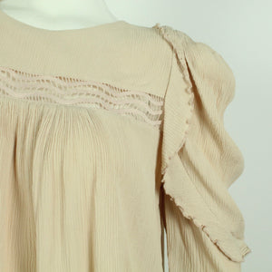 Second Hand BA&SH Bluse Gr. 2 nude uni  3/4-Arm (*)
