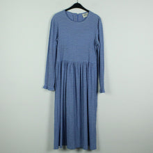 Laden Sie das Bild in den Galerie-Viewer, Second Hand MADS NORGAARD Maxikleid Gr. 38 blau weiß gestreift (*)