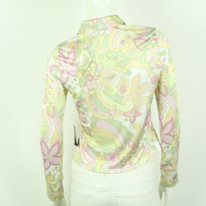 Second Hand NLY ONE Bluse Gr. M mehrfarbig 70s Style NEU (*)