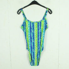 Laden Sie das Bild in den Galerie-Viewer, Vintage Badeanzug Gr. L bunt gemustert 80s 90s Beachwear