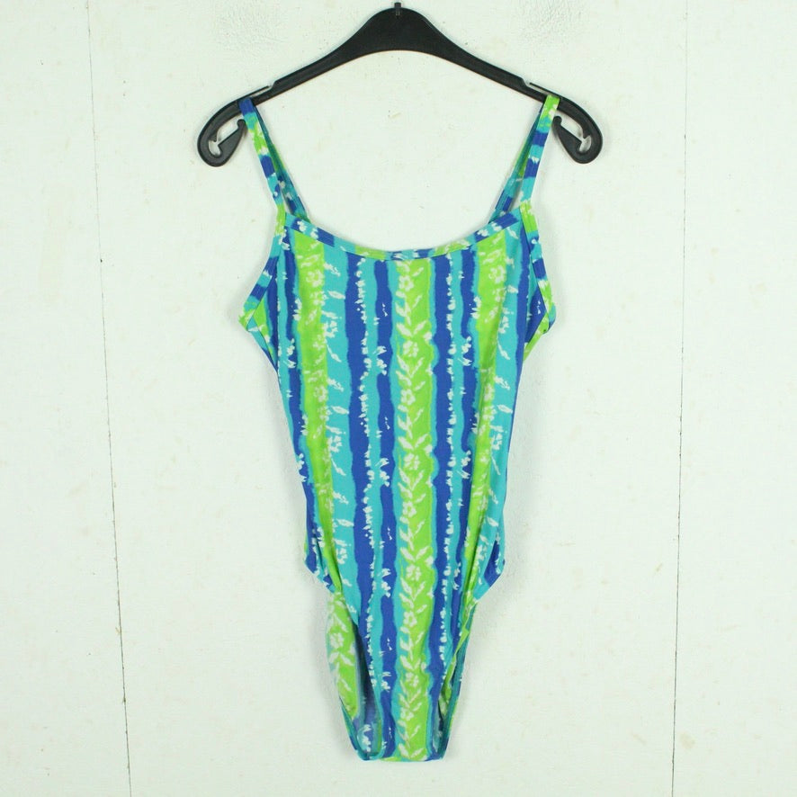 Vintage Badeanzug Gr. L bunt gemustert 80s 90s Beachwear