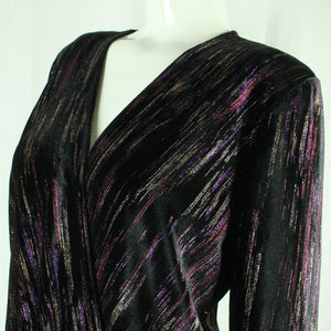 Second Hand EKSEPT Body Gr. M schwarz mehrfarbig Glitzer Samtbody (*)