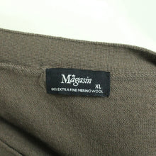 Laden Sie das Bild in den Galerie-Viewer, Second Hand MAGASIN Strickjacke Gr. XL braun uni Strick (*)
