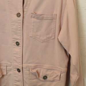 Second Hand ZARA Jeansjacke Gr. S rosa Jacke (*)