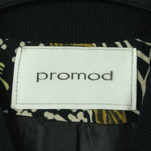 Laden Sie das Bild in den Galerie-Viewer, Second Hand PROMOD Blouson Gr. 38 schwarz mehrfarbig gemustert Jacke (*)
