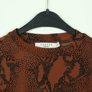 Second Hand COSTES REBEL Mesh Longsleeve Gr. XS braun schwarz Animalprint (*)