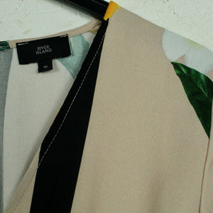 Second Hand RIVER ISLAND Jumpsuit Gr. 10 (36) rosa bunt geblümt (*)