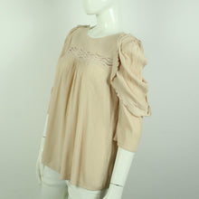 Laden Sie das Bild in den Galerie-Viewer, Second Hand BA&amp;SH Bluse Gr. 2 nude uni  3/4-Arm (*)