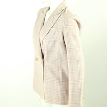 Laden Sie das Bild in den Galerie-Viewer, Second Hand NA-KD Blazer Gr. 36 altrose kariert Jacke (*)
