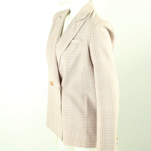 Second Hand NA-KD Blazer Gr. 36 altrose kariert Jacke (*)