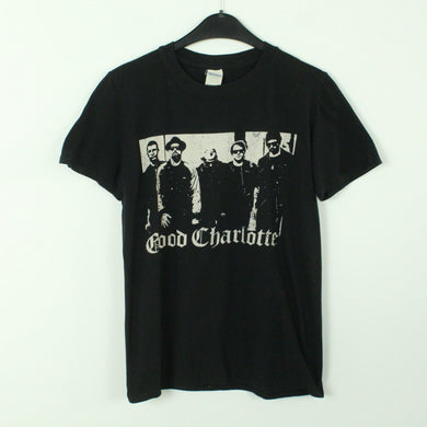 Vintage GOOD CHARLOTTE T-Shirt / Bandshirt Gr. S schwarz mit Print und Backprint YOUTH AUTHORITY TOUR 2017 (*)
