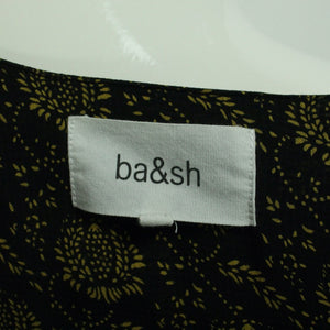 Second Hand BA&SH Kleid Gr. 1 (34) schwarz beige gemustert (*)