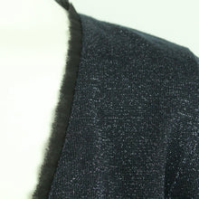 Laden Sie das Bild in den Galerie-Viewer, Second Hand DAY BIRGER ET MIKKELSEN Strickjacke Gr. XS dunkelblau silber (*)