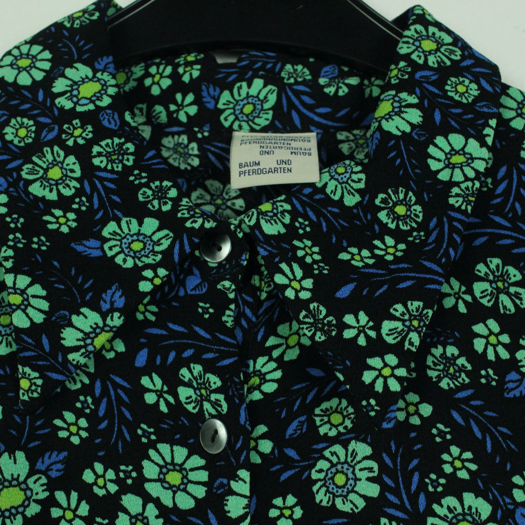 Second Hand BAUM UND PFERDGARTEN Bluse Gr. 40 schwarz geblümt (*)