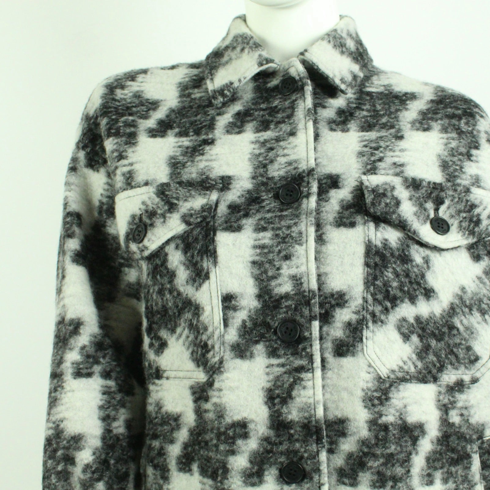 Second Hand SAINT + SOFIA Jacke Gr. M schwarz weiß gemustert (*)