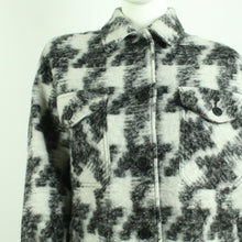 Laden Sie das Bild in den Galerie-Viewer, Second Hand SAINT + SOFIA Jacke Gr. M schwarz weiß gemustert (*)