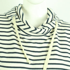 Second Hand MADS NORGAARD Hoodie Gr. L weiß blau gestreift Sweatshirt (*)