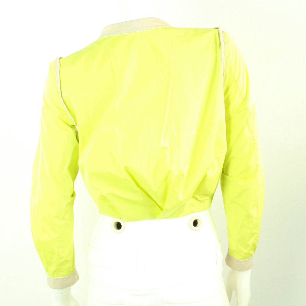 Second Hand SCHUMACHER Windbreaker Gr. S gelb beige Jacke (*)