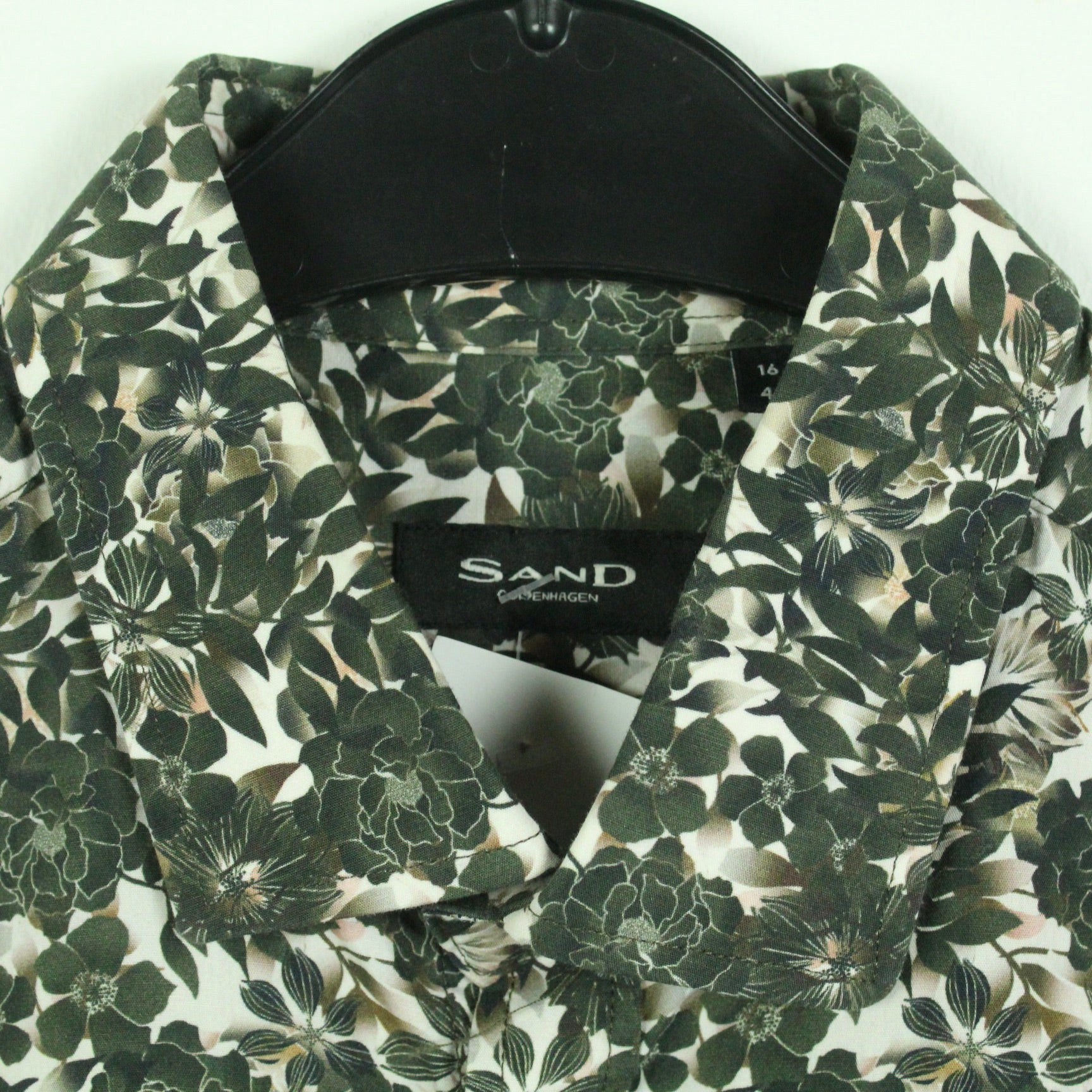 Second Hand SAND COPENHAGEN Hemd Gr. L gemustert kurzarm (*)