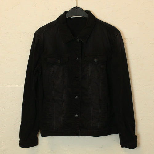 Second Hand JUST FAB Jeansjacke Gr. S schwarz (*)
