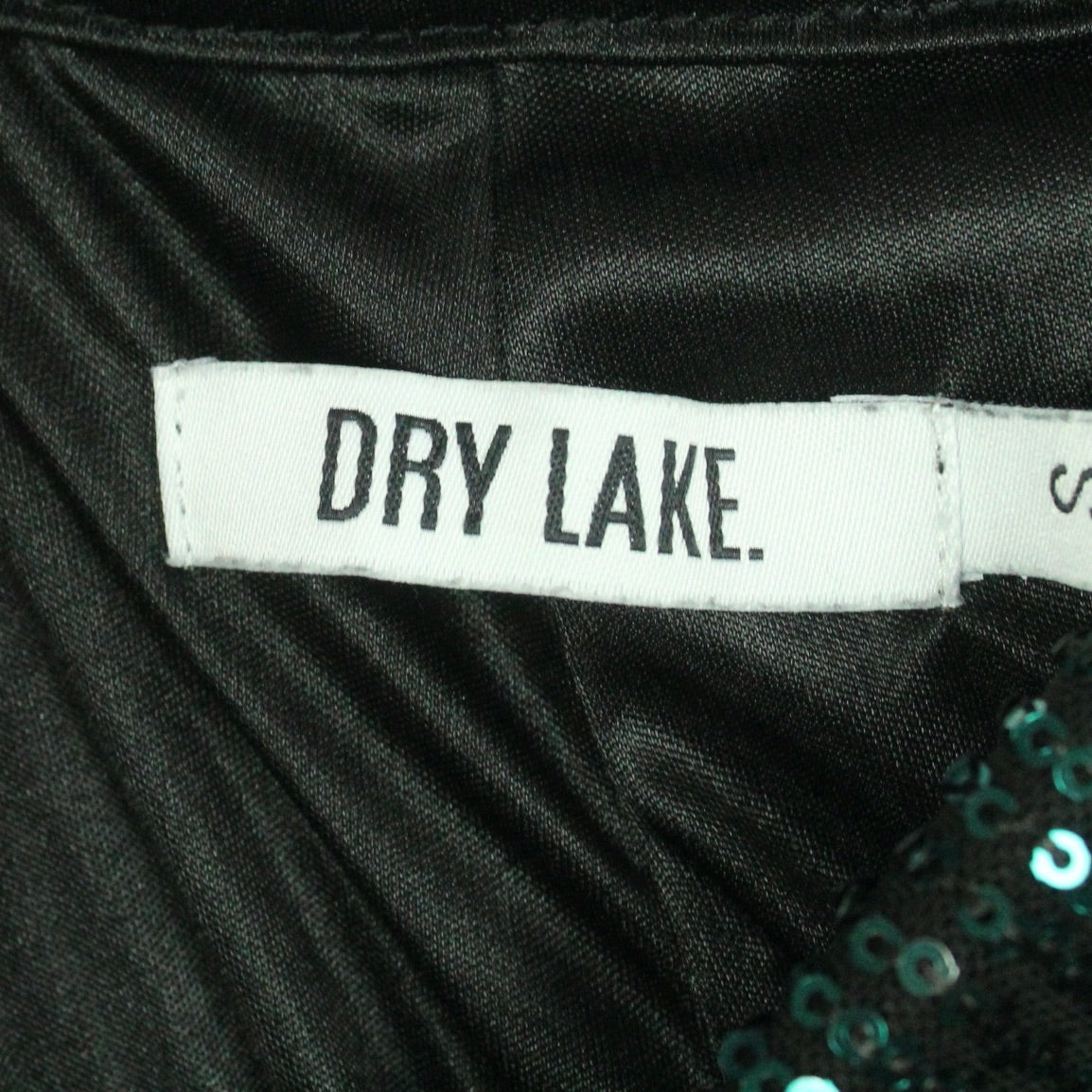 Second Hand DRY LAKE Palazzohose Gr. S petrolgrün Pailetten (*)