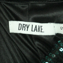 Laden Sie das Bild in den Galerie-Viewer, Second Hand DRY LAKE Palazzohose Gr. S petrolgrün Pailetten (*)