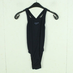 Vintage SPEEDO Badeanzug Gr. XS blau uni 80s 90s Beachwear

