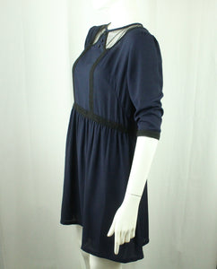 Second Hand LITTLE WHITE LIES Kleid Gr. L dunkelblau schwarz (*)