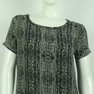 Second Hand DAY BIRGER ET MIKKELSEN Seidenbluse Gr. 38 schwarz grau (*)