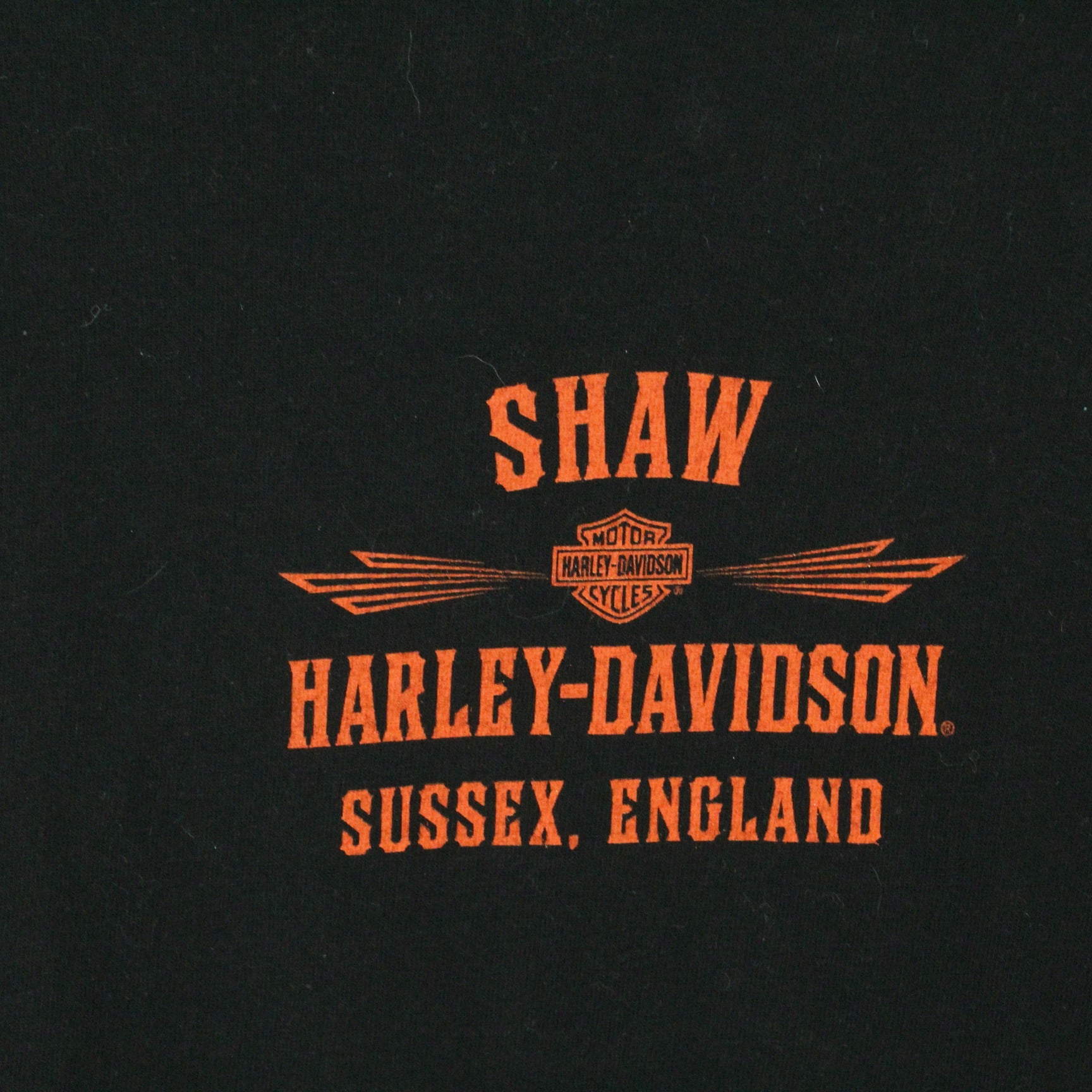 Vintage HARLEY-DAVIDSON T-Shirt Gr. L schwarz mit Print HDMC (*)