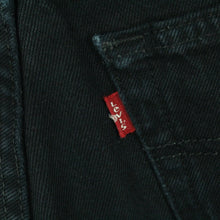 Laden Sie das Bild in den Galerie-Viewer, Second Hand LEVI&#39;S Jeansshorts W29 schwarz Mod. 501 Denim Shorts (*)