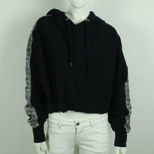 Laden Sie das Bild in den Galerie-Viewer, Second Hand REPLAY Hoodie Gr. M schwarz mit Applikation (*)