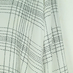 Second Hand SECOND FEMALE Bluse Gr. M weiß schwarz abstrakt gemustert (*)